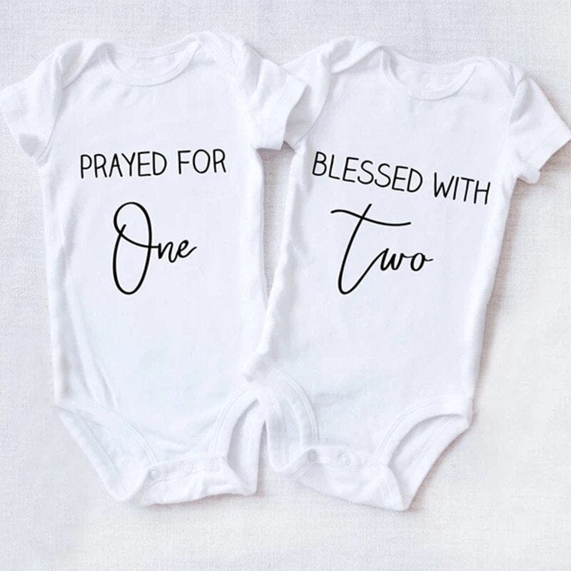Prayed for One Blessed with Two Onesies
