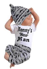 Thumbnail for MOMMY’S NEW MAN 3 PIECE OUTFIT