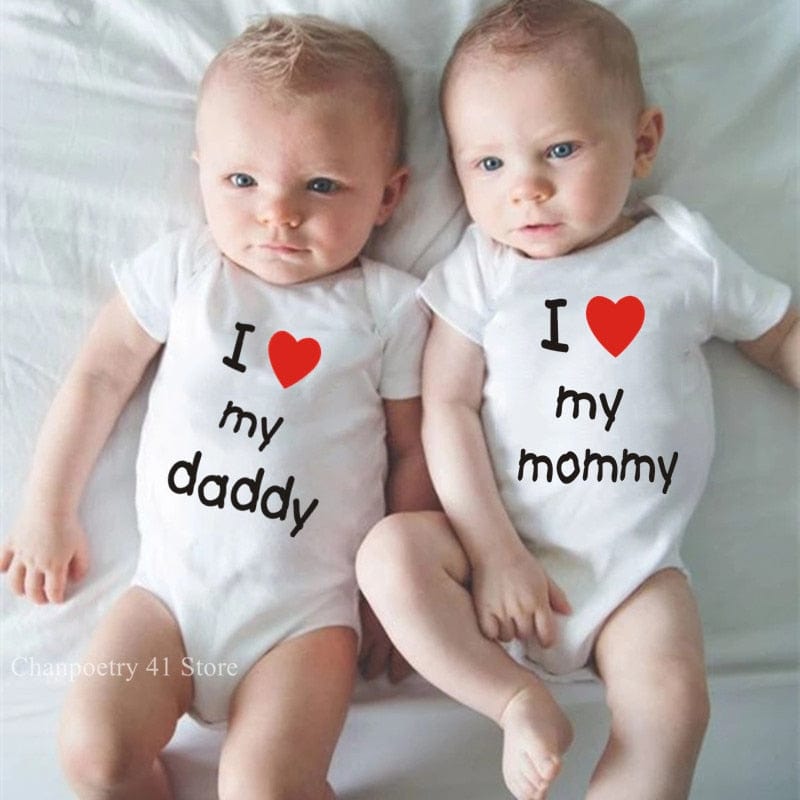 I Love My Daddy/ I Love My Mommy Romper Sets