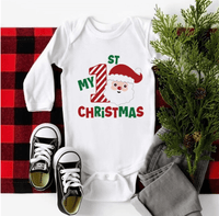 Thumbnail for Santa's My First Christmas Romper